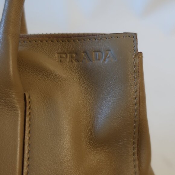 Authentic Womens Prada Enamel Brown Leather Designer Satchel Shoulder Ha… - Picture 6 of 16